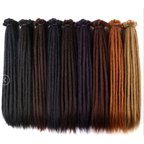 Synthetic Handmade faux Afro Dreadlocks crochet hair  Long Soft Crochet Dreads Locks Braid Styles Hair Weave Synthetic Dreadlock
